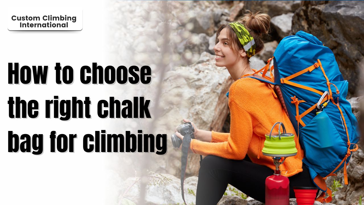 How to choose the right chalk bag for climbing Custom Climbing International Custom Climbing International How to choose the right chalk bag for climbing